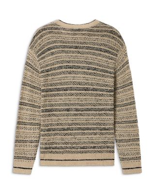 Knit Jacquard Cotton Blend Sweater