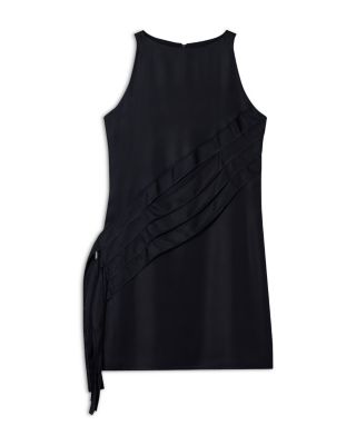 Satin Fringe Mini Dress