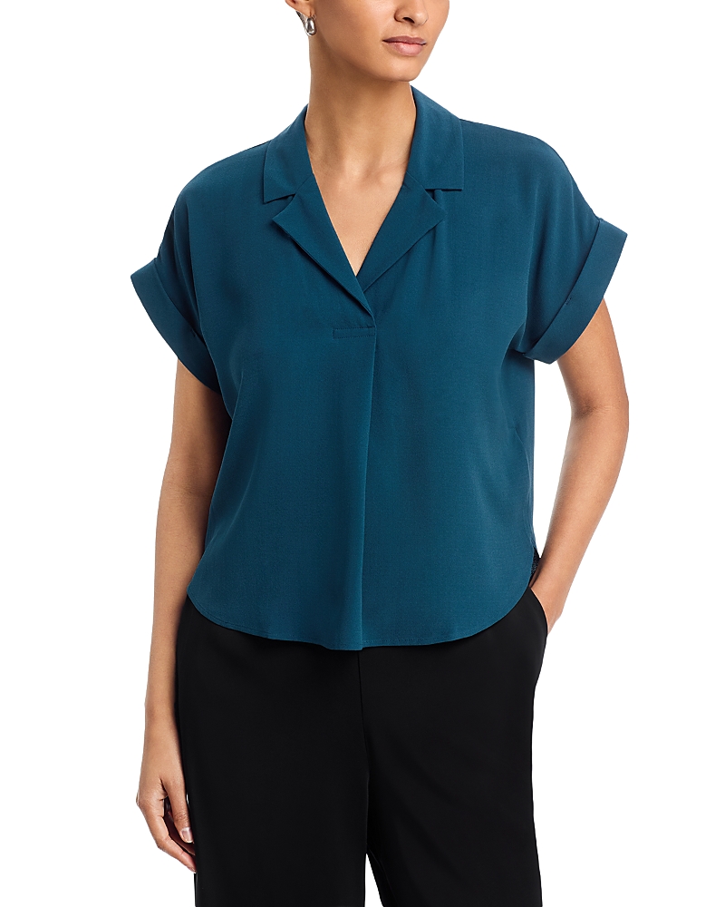 Eileen Fisher Notch Collar Top