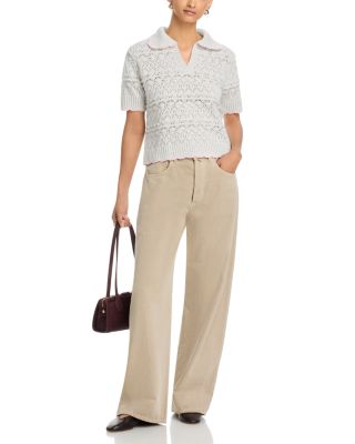 Pointelle Polo Sweater - Exclusive