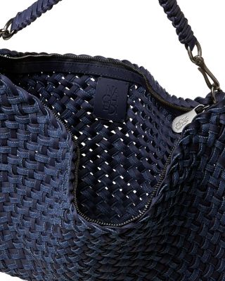 Porto Medium Double Weave Half Moon Bag 