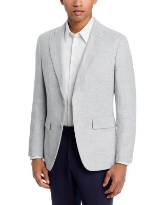 Hutson Linen & Cotton Textured Solid Slim Fit Sport Coat