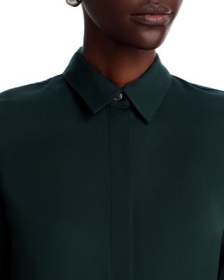 Classic Fitted Silk Shirt
