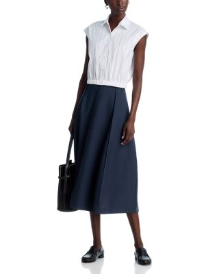 Sleeveless Elastic Collared Shirt