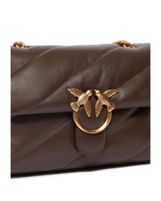 Love Puff Classic Leather Crossbody Bag