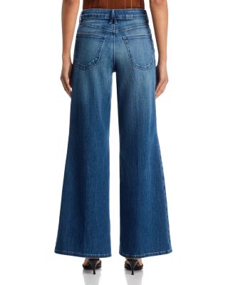 Good Waist High Rise Palazzo Ankle Jeans in Indigo1281