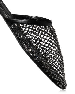 Women's Crystal Mesh Slide Sandals