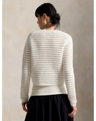  Big Pony Crochet Cardigan Sweater 