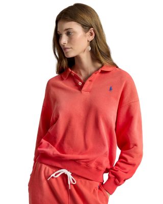 Lightweight Fleece Long Sleeve Polo
