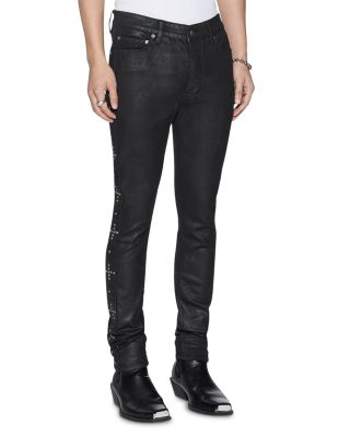 Van Winkle Studded Jeans in Charcoal