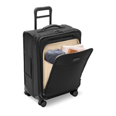 Compact 24" Checked Expandable Spinner Suitcase