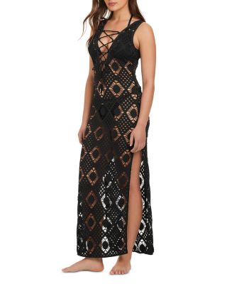 Lace Up Cover Up Dress