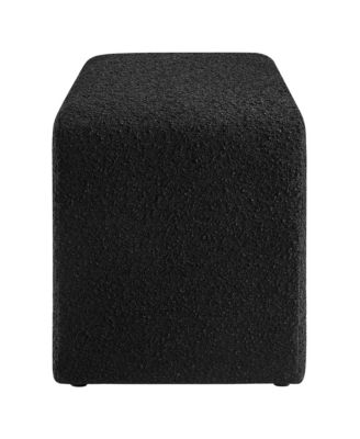  Simba Boucle Fabric Waterfall Long Bench