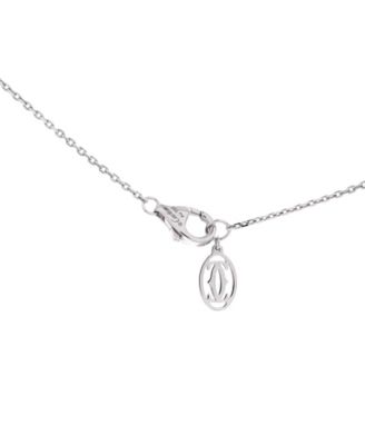  XS Cartier D'Amour Pendant Necklace 18K White Gold and Diamond, 16"