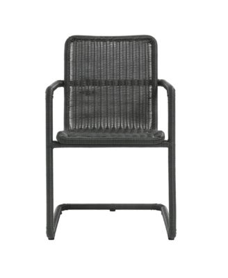 Abacus Outdoor Patio Wicker Dining Chairs, Set of 2
