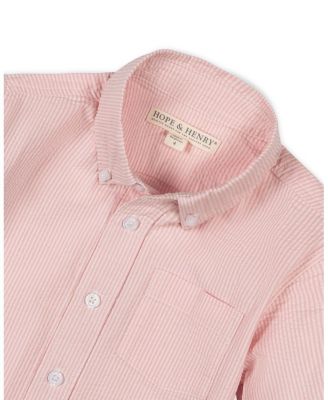 Boys' Organic Long Sleeve Seersucker Shirt - Little Kid