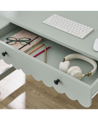 Emmeline 1-Drawer Scallop Writing Desk