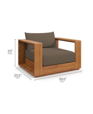 Tahoe Outdoor Patio Acacia Wood Chair