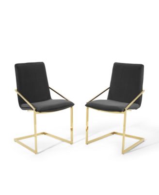 Pitch Performance Velvet Dining Armchair, Set of 2