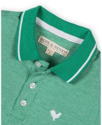 Boys' Organic Short Sleeve Knit Pique Polo Shirt - Big Kid
