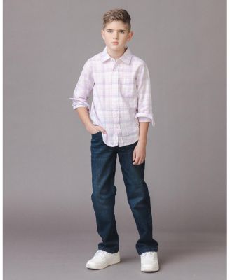 Boys' Linen Long Sleeve Button Down Shirt - Baby