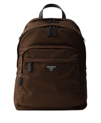  Re-Nylon and Saffiano Leather Backpack
