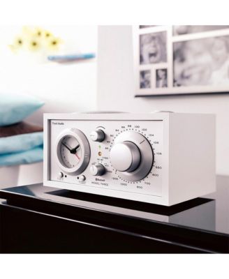 Model Three AM/FM Bluetooth Clock Radio with USB Charging Ports