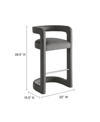  Winslow Performance Velvet Bar Stool