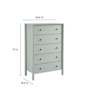Emmeline Scalloped 5-Drawer Chest