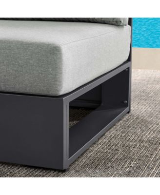 Tahoe Outdoor Patio Powder-Coated Aluminum Modular Armless Chair