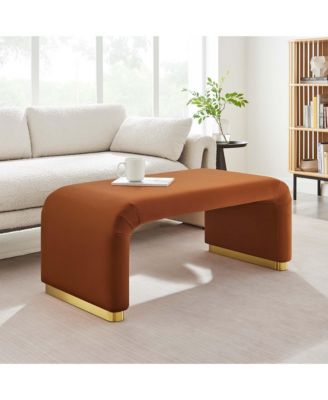 Koda Performance Velvet Waterfall Ottoman