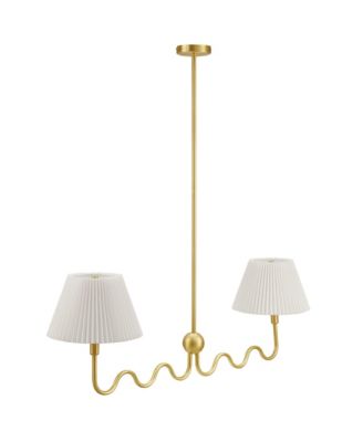  Wave Squiggle 2-Arm Pendant Light