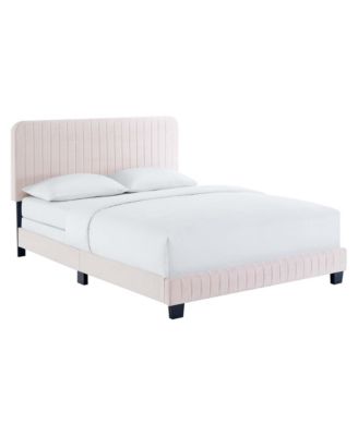Celine Channel Tufted Performance Velvet Full Bed