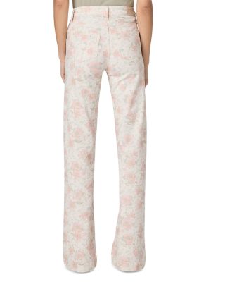Leenah High Rise Wide Leg Jeans in Bouquet