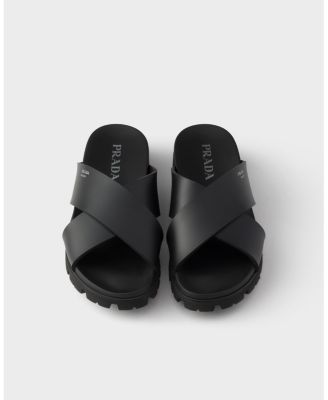  Men's Crisscross Rubber Slides