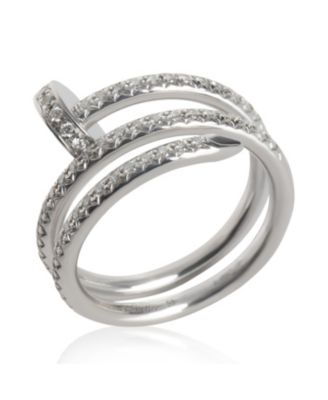  Double Juste Un Clou 18k White Gold Ring