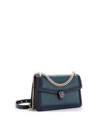  Small Serpenti Forever Shoulder Bag Quilted Leather