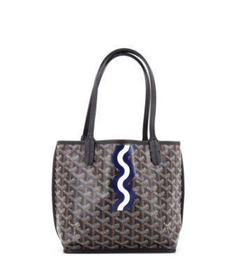 Mini Anjou Reversible Tote Printed Coated Canvas