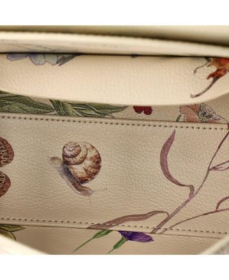 Mini Saigon Top Handle Bag Coated Canvas with Leather