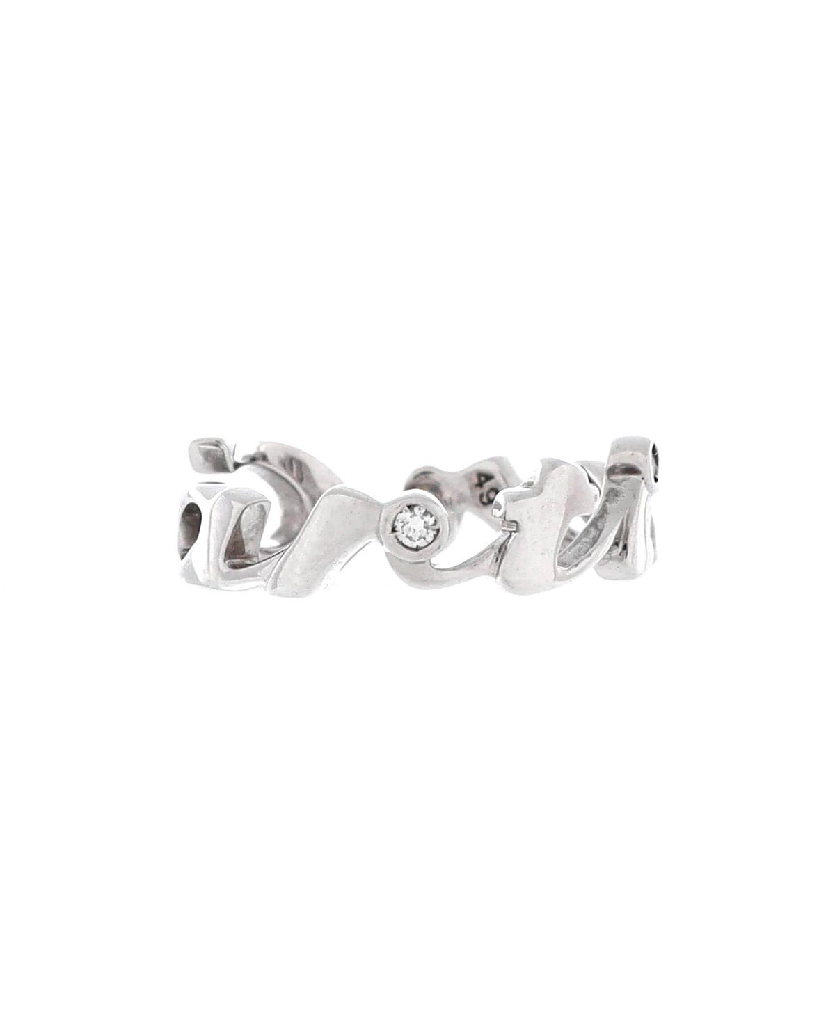 Pre-Owned Cartier Signature 3 Diamonds Ring 18K White Gold with Diamonds