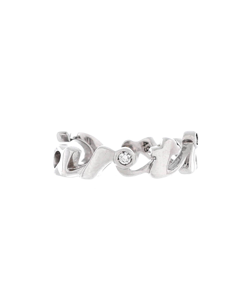 Pre-Owned Cartier Signature 3 Diamonds Ring 18K White Gold with Diamonds
