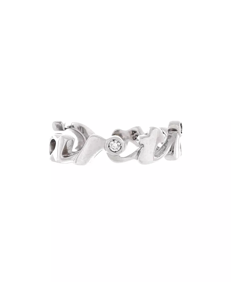 Pre-Owned Cartier Signature 3 Diamonds Ring 18K White Gold with Diamonds