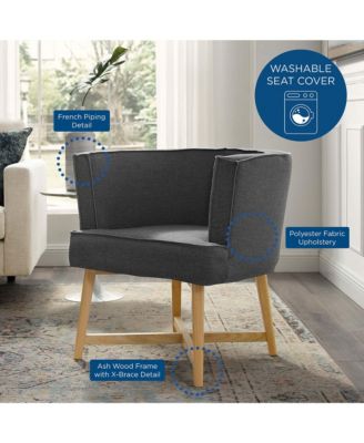 Anders Upholstered Fabric Accent Chair