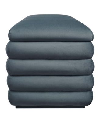 Mezzo Upholstered Performance Velvet Storage Bench