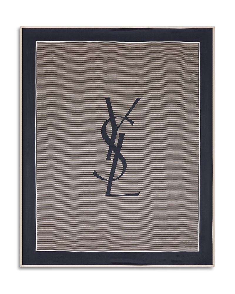 Saint Laurent Cassandre Striped Stole Scarf
