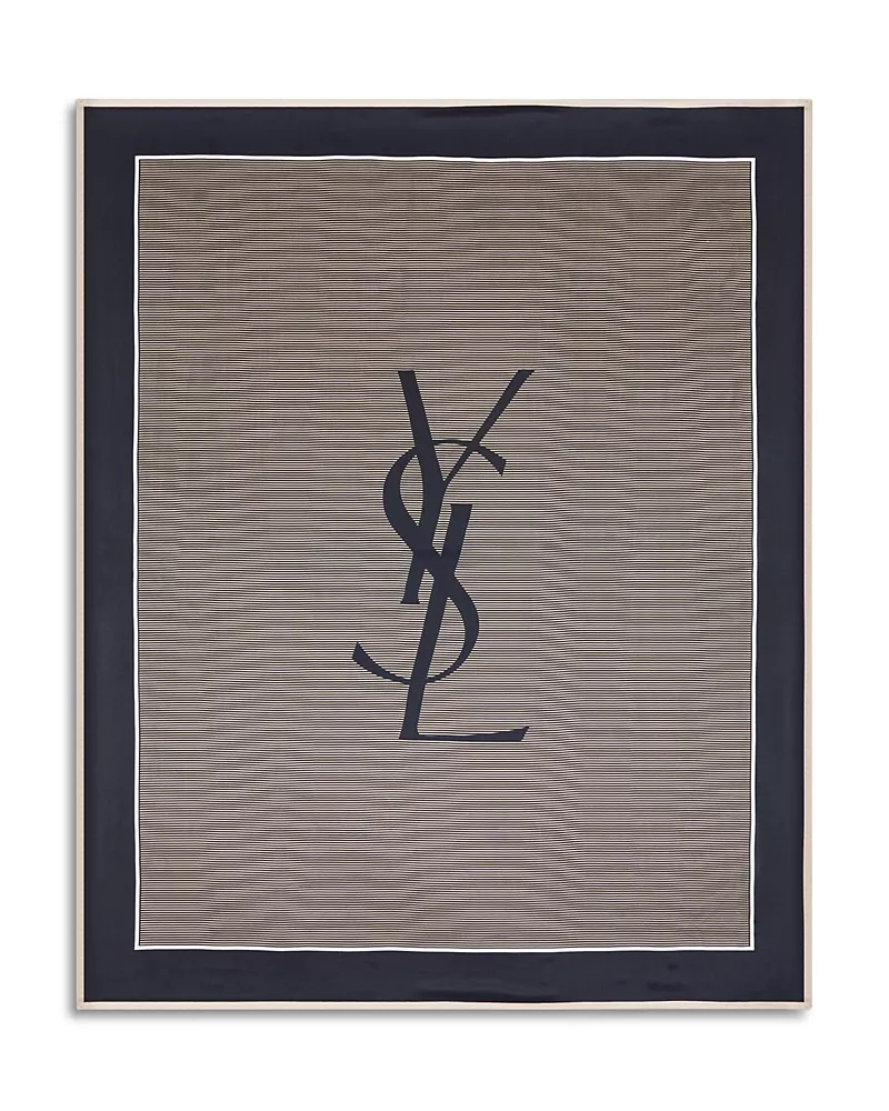 Saint Laurent Cassandre Striped Stole Scarf