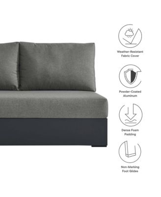 Tahoe Outdoor Patio Powder-Coated Aluminum Modular Left-Facing Loveseat