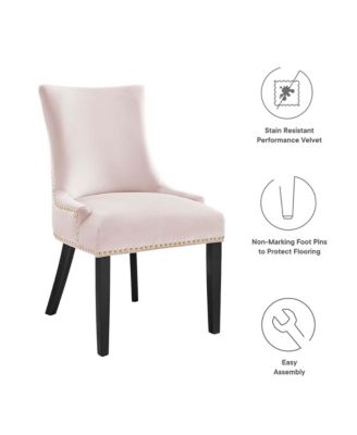  Marquis Performance Velvet Dining Chairs, Set of 2