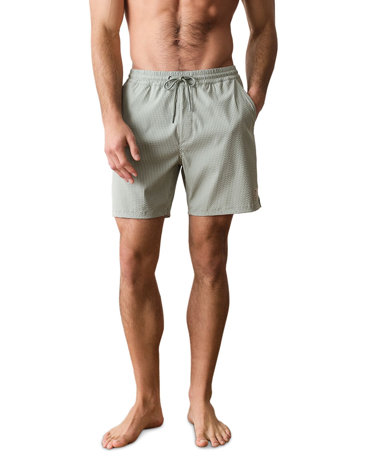 Marine Layer Seersucker 5 Swim Shorts