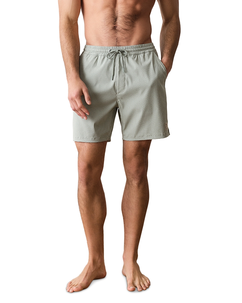 Marine Layer Seersucker 5 Swim Shorts